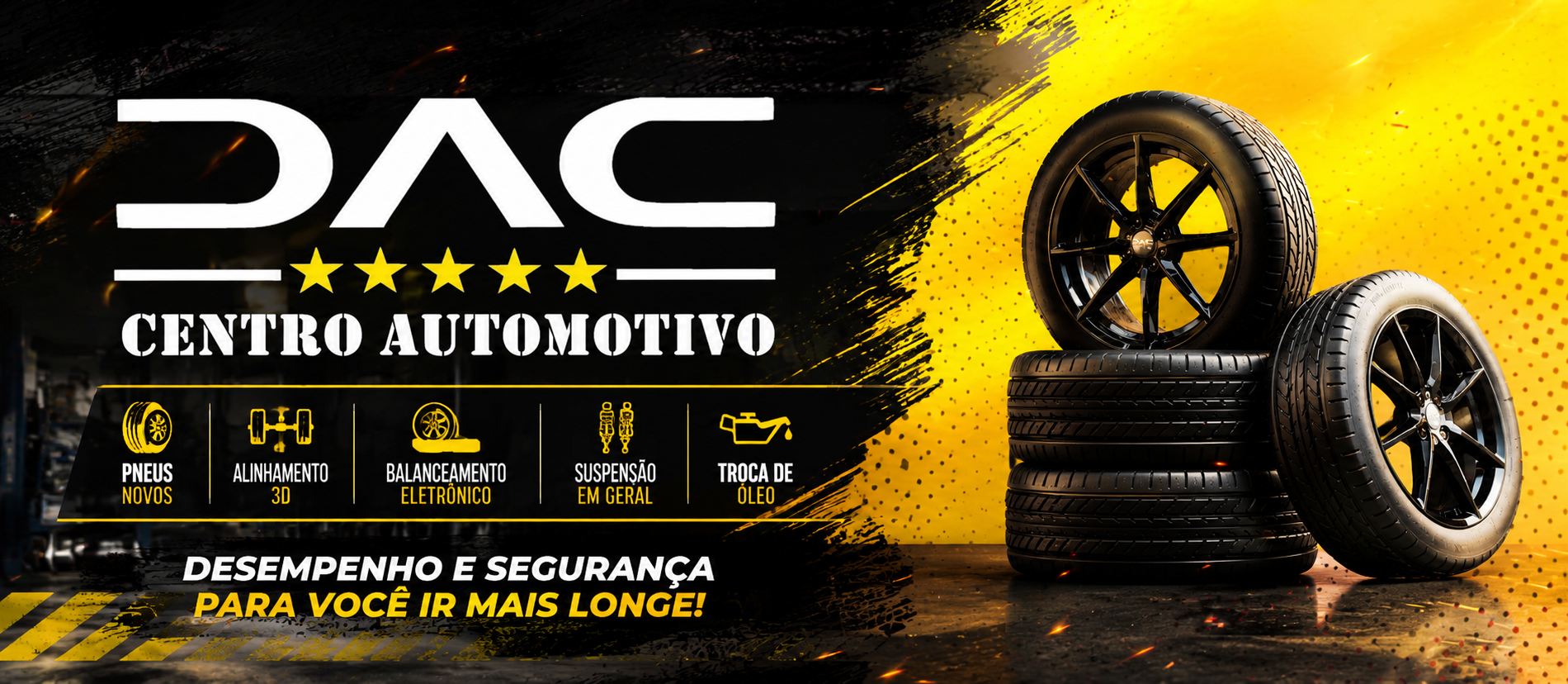DAC Centro Automotivo - Pneus novos e servicos automotivos